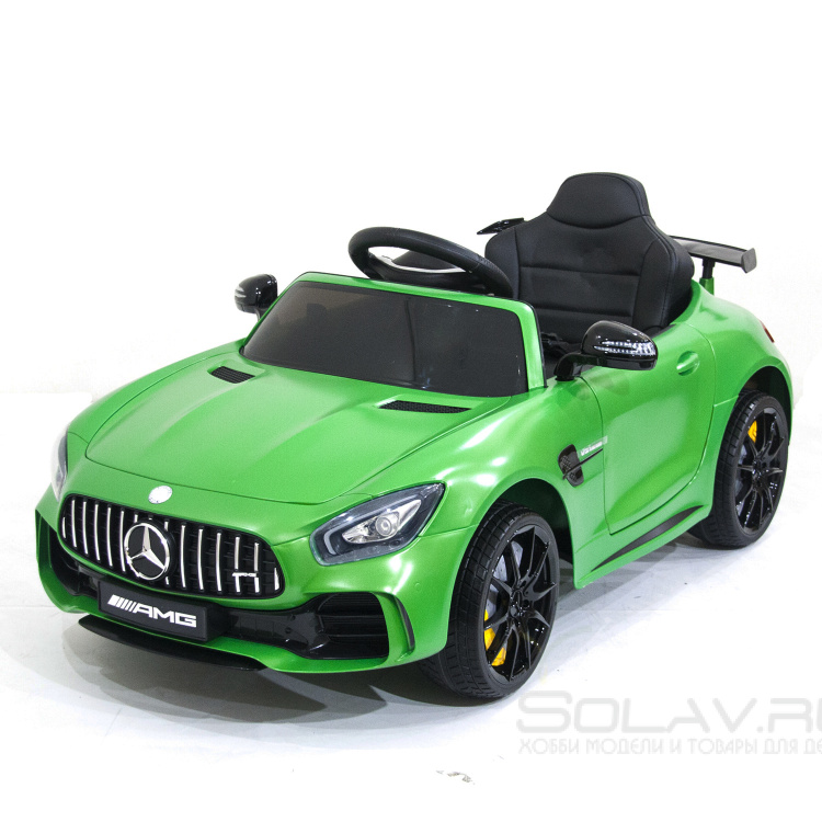 Детский электромобиль Mercedes Benz AMG GT R 2.4G - GREEN MATTE - HL288