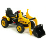 Детский электромобиль трактор на аккумуляторе 12V / желтый - JS328A-Y