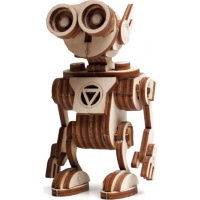 Деревянный 3D конструктор Lemmo Робот Санни (можно использовать как брелок) - 00-76