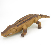Радиоуправляемый коричневый крокодил со световым автоматом RuiCheng - 9985B-B