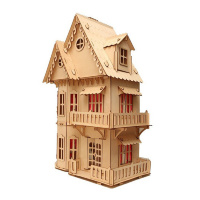 Детский деревянный конструктор "Кукольный домик" -  HK-D001